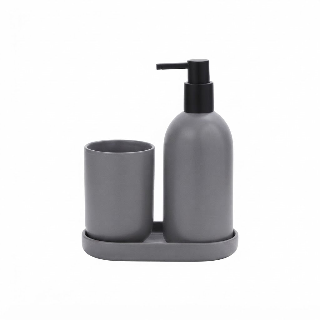 Danny Home Modern 3-Piece Bathroom Set for Everyday Organization & Personal Care