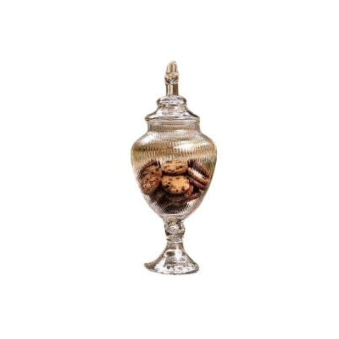 Danny Home Premium Decorative Glass Jar for Elegant Everyday Dining & Kitchen Use