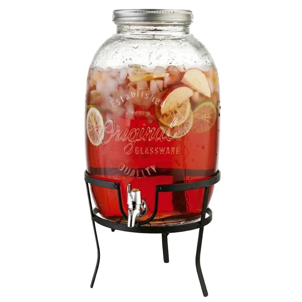 Danny Home Premium 8L Drinks Dispenser – 2-Piece Elegant Beverage Serving Station for Parties & Gatherings