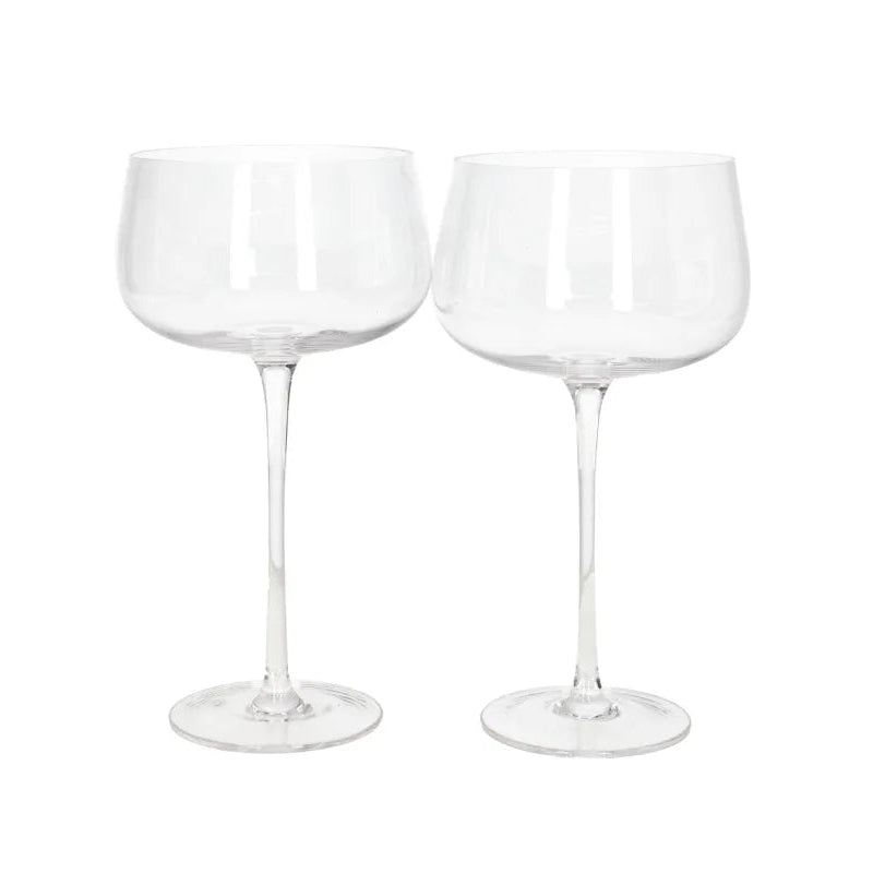 Danny Home Premium 2-Piece Glass Set for Elegant Everyday Dining & Kitchen Use