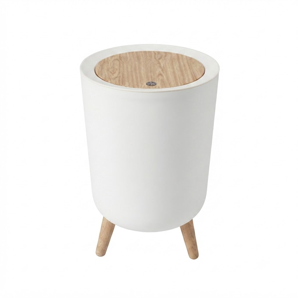 Danny Home Premium 12L Highfoot Pedal Waste Bin with Removable Inner Bucket for Modern Kitchen & Bathroom