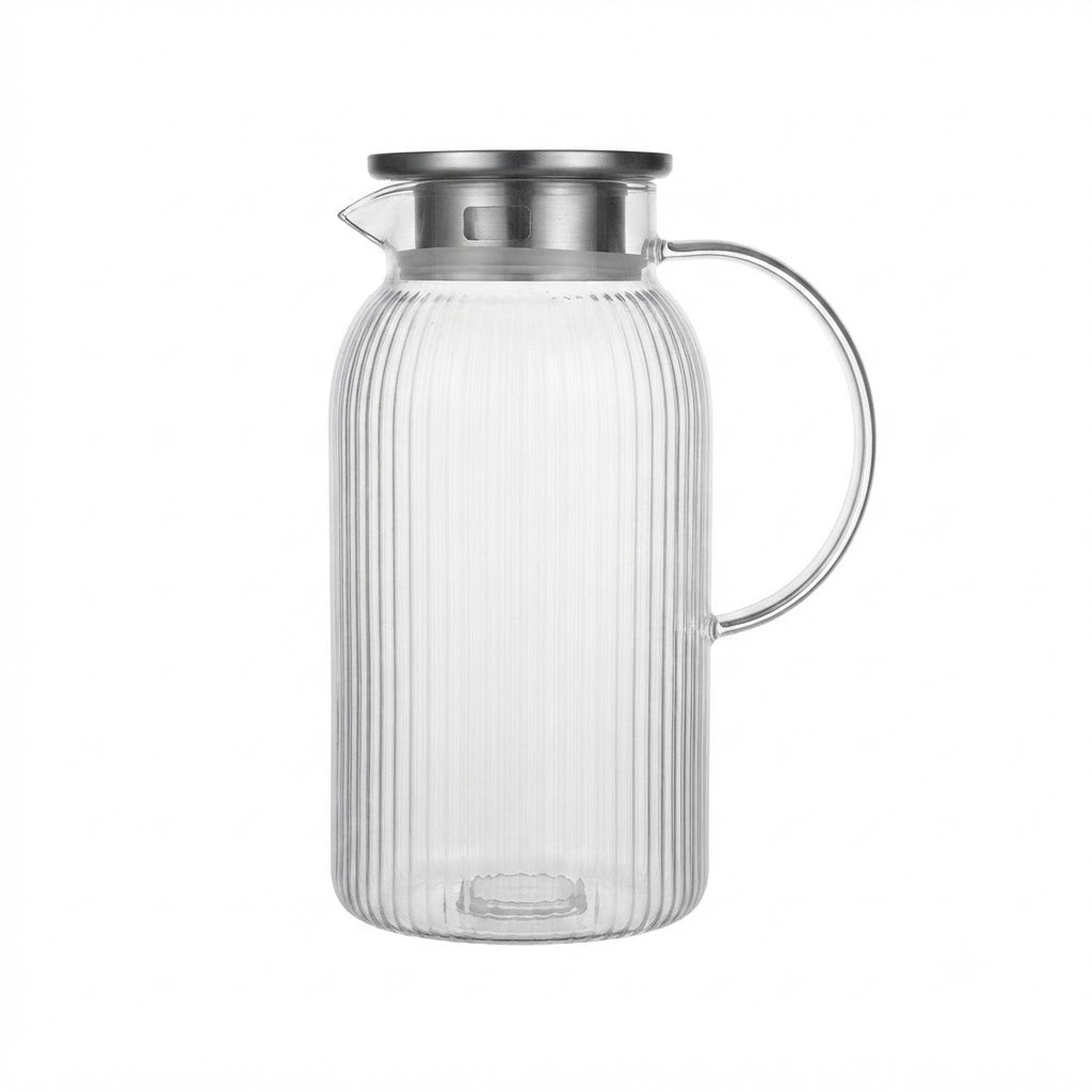 Danny Home Premium Borosilicate Glass Teapot – 1900ml Elegant Tea Serving Pot for Everyday Use