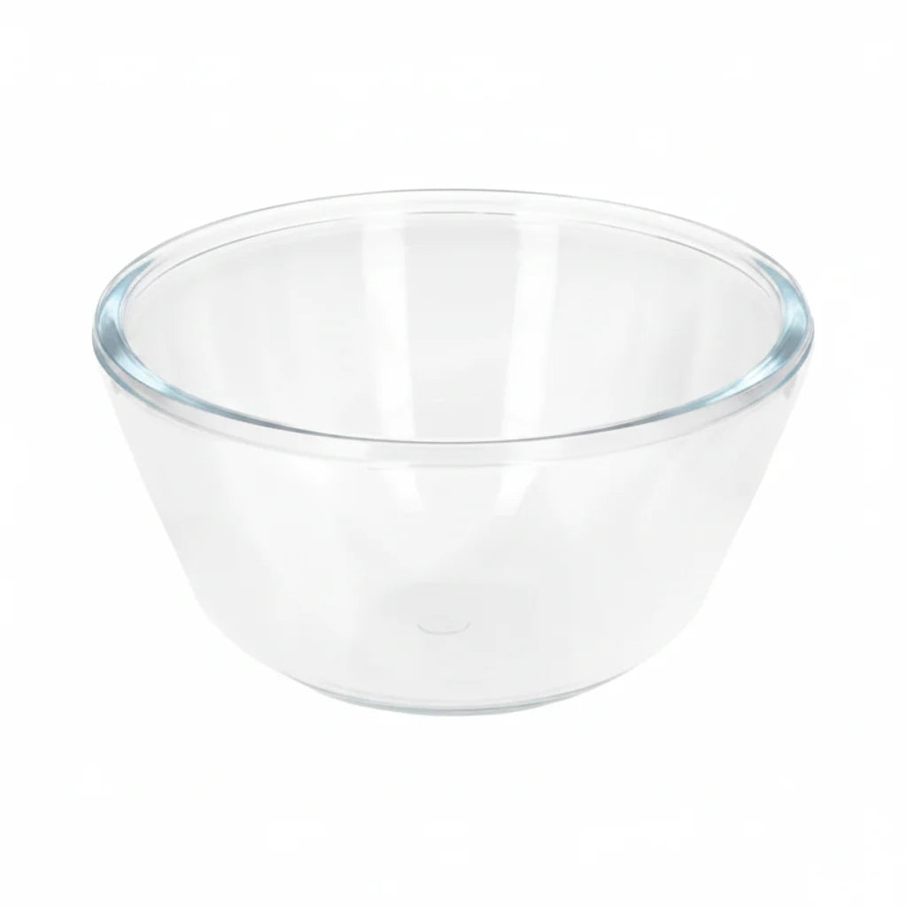 Danny Home Premium Glass Salad Bowl 1600ml for Elegant Everyday Dining & Kitchen Use