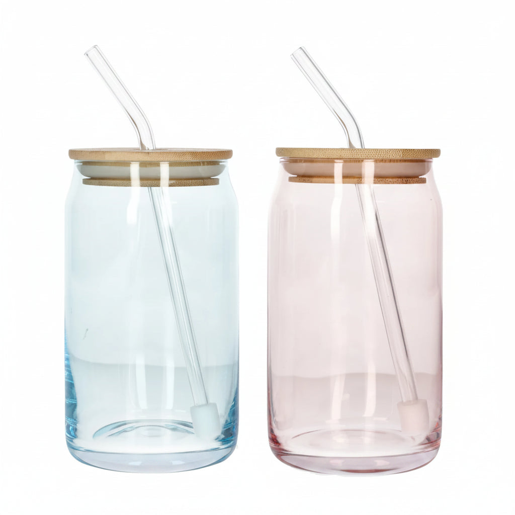 Danny Home Premium Glass 2-Piece Set 500ml for Elegant Everyday Dining & Kitchen Organization