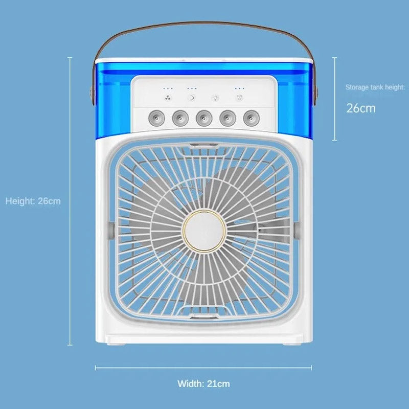 Portable Mist Fan with Water Cooling Rechargeable Air Cooler Fan