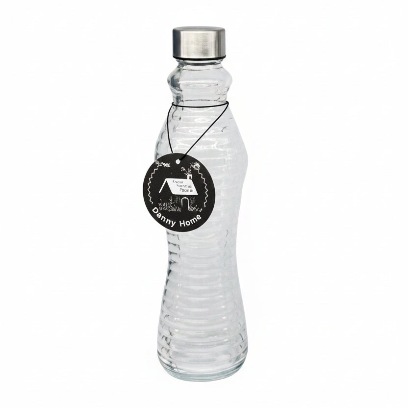 Danny Home Premium 500ml Glass Bottle for Elegant Everyday Dining & Kitchen Use
