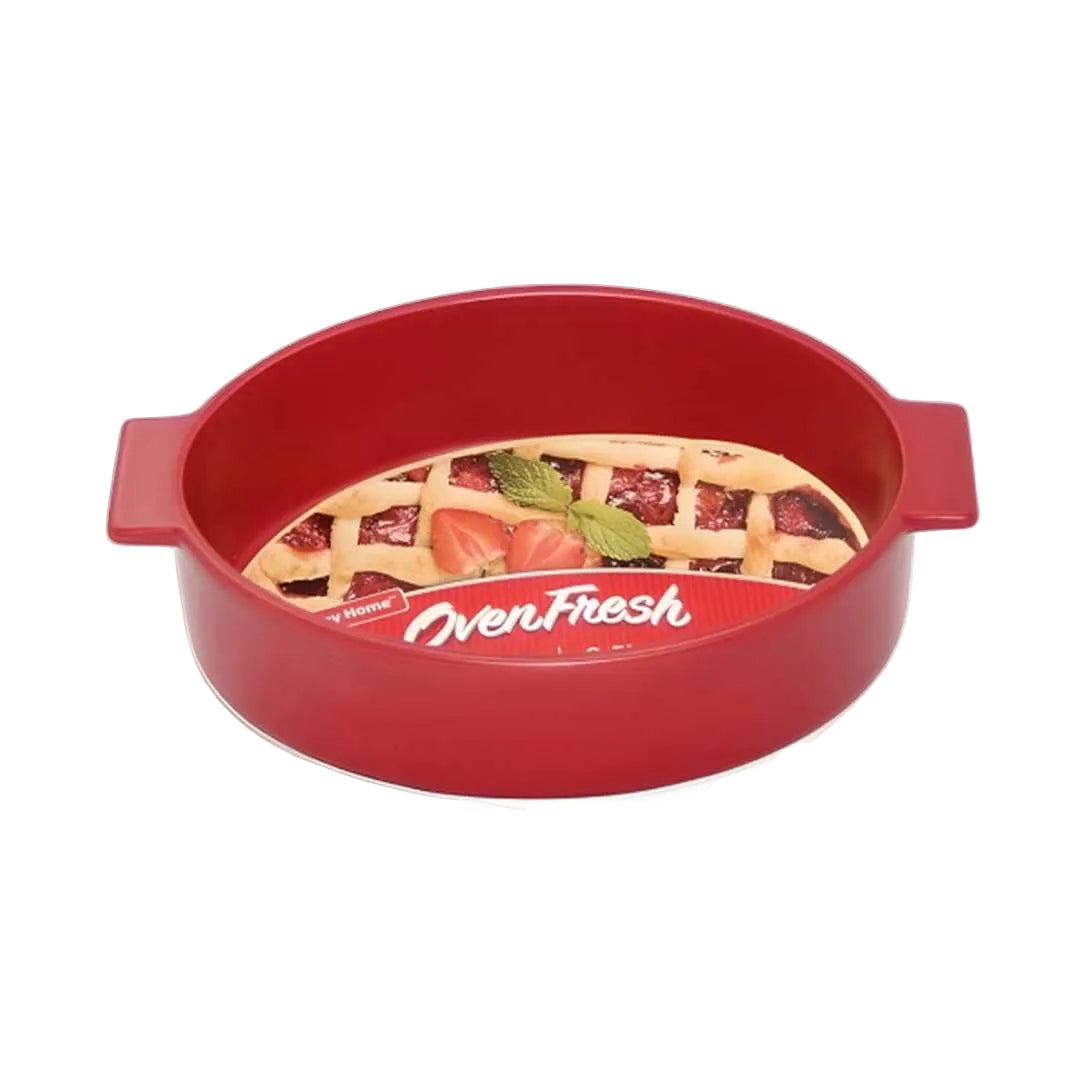 Danny Home Premium 10-Inch Porcelain Bakeware Dish for Elegant Baking & Serving