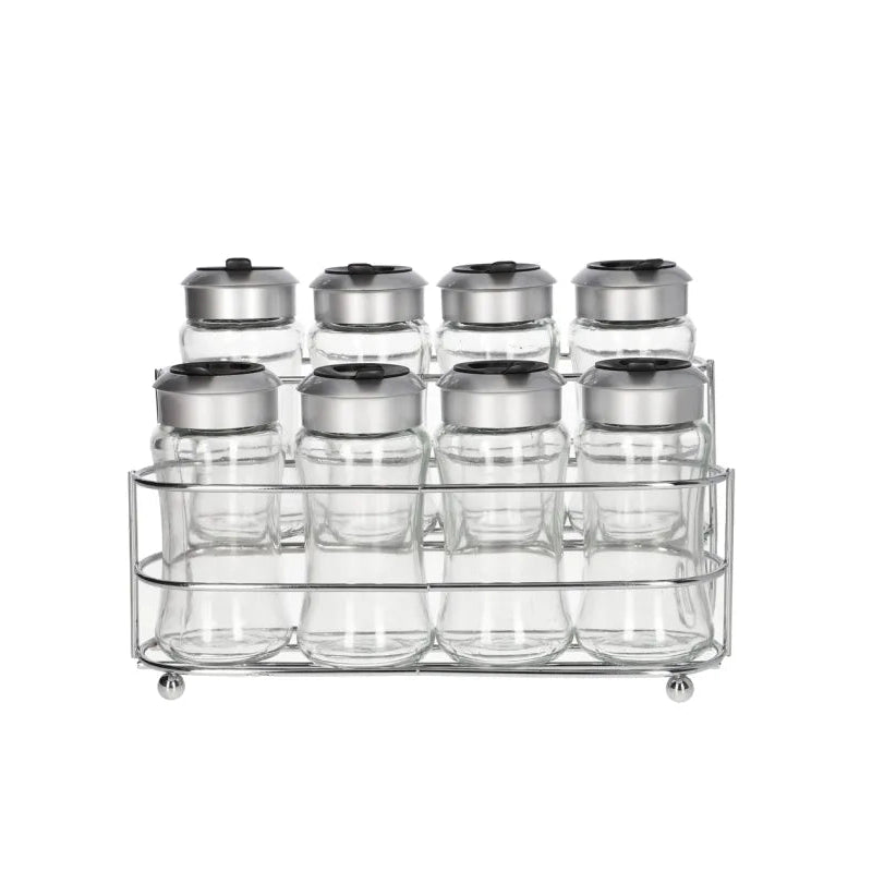 Danny Home Premium Spice Jar Set – Practical Kitchen Essential for 9-piece set, 100ml for Everyday Use