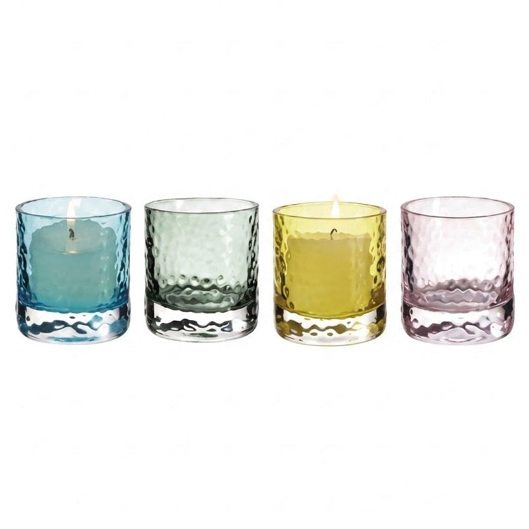 Danny Home Premium 4-Piece Candle Holder Set – 6.2 × 6.5cm Elegant Decorative Lighting Collection