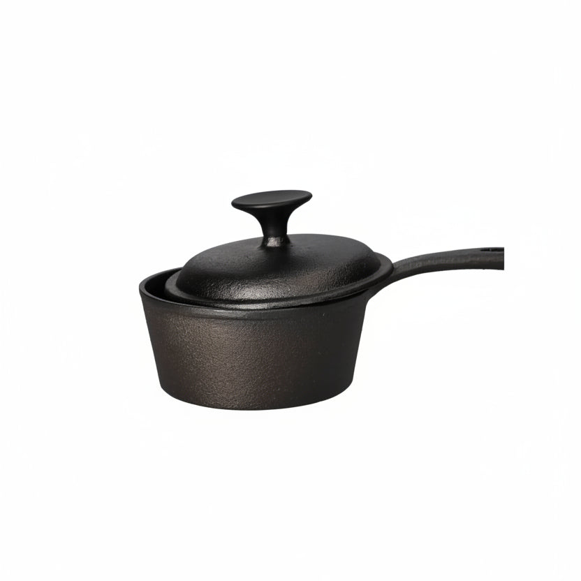 Danny Home Premium 15cm Cast Iron Casserole Dish for Individual Portions & Table Serving