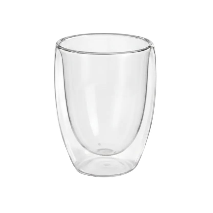2-Piece Double Wall Glass Set 80ml – Premium Elegant Drinkware