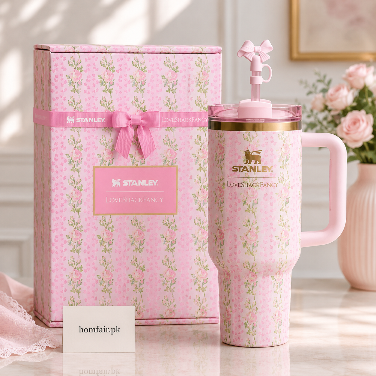 Stanley x LoveShackFancy Quencher 40oz Blooming Heirloom Gift Box