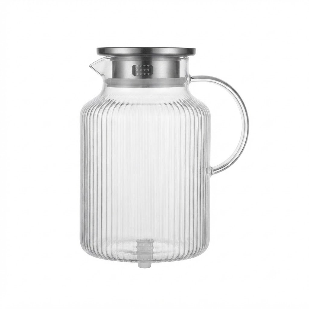 Danny Home Elegant Borosilicate Glass Teapot – 1650ml Premium Tea Serving Pot for Home Entertaining