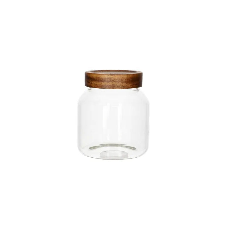 Danny Home Premium Glass Storage Jar 1300ml for Elegant Everyday Dining & Kitchen Use