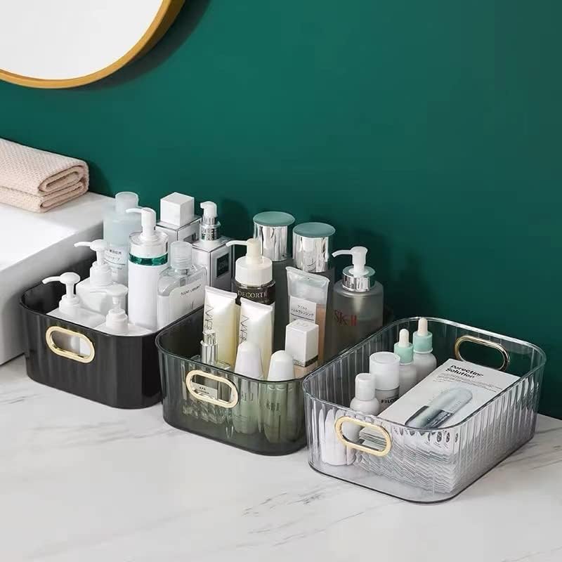 Luxury Transparent Storage Organizer Box With Lid – Multipurpose Plastic Basket for Laundry, Closet & Home Use