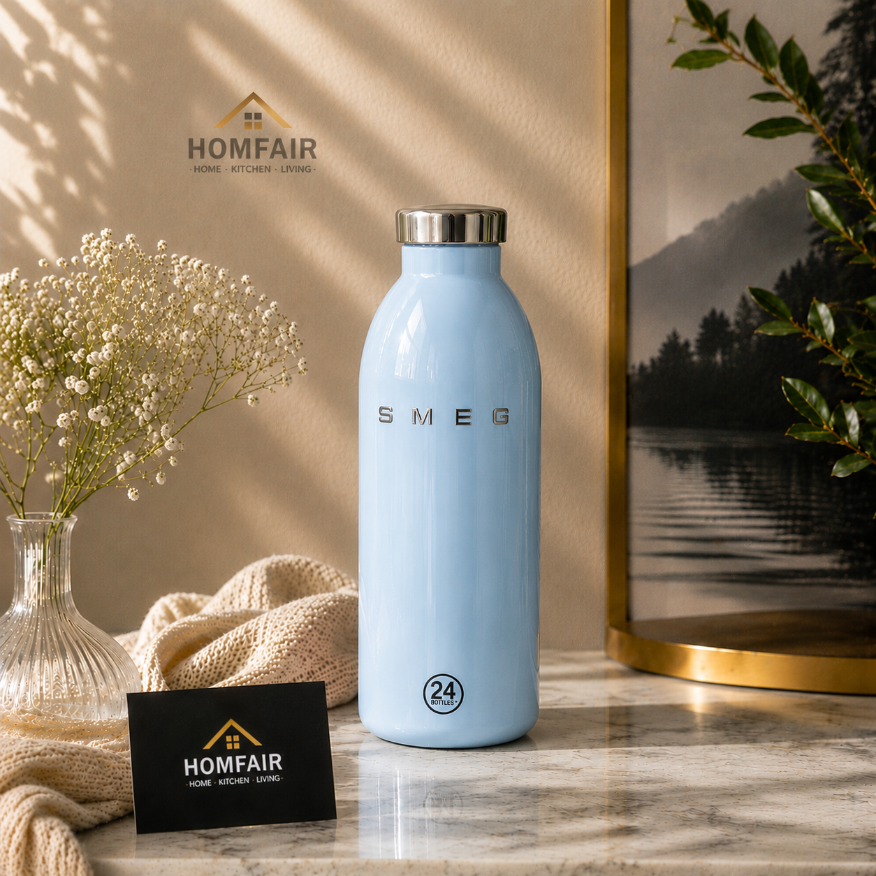SMEG Style Stainless Steel Insulated Water Bottle