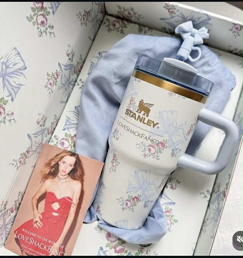 Stanley X Love Shack Fancy Floral Luxe Gift 20oz Tumbler Stylish & Durable