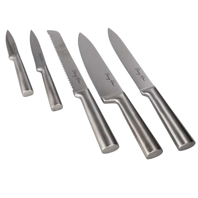 Danny Home Premium Kitchen Knife Block Set with Essential Knives for Organized, Professional-Style Food Preparation