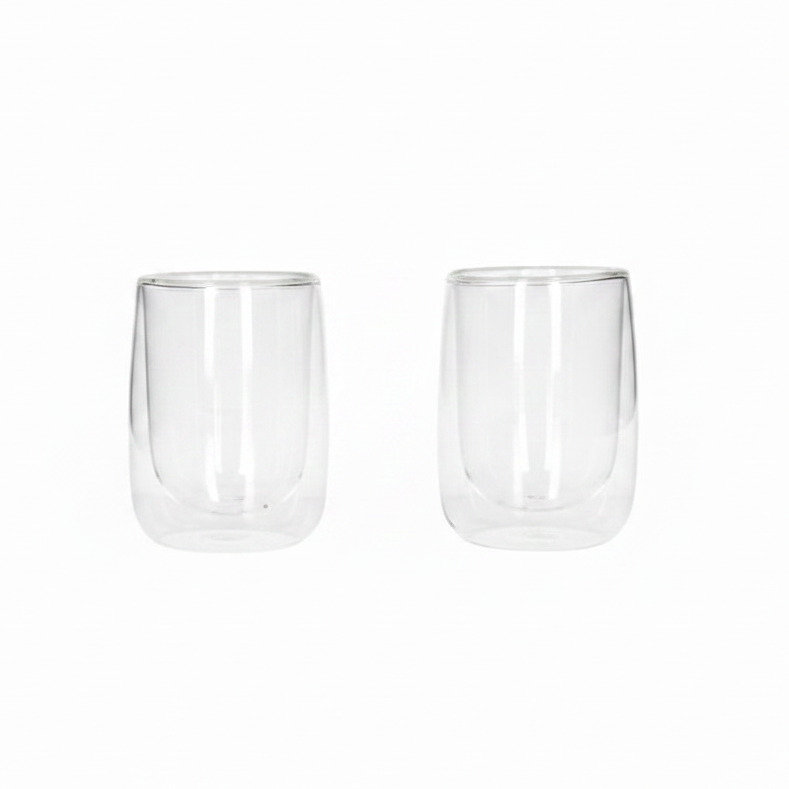 2-Piece Double Wall GlassSet 300ml – Premium Elegant Drinkware