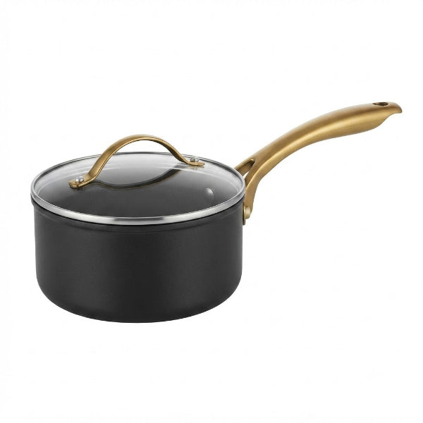 Danny Home Premium 20cm Aluminum Non-Stick Saucepan with Glass Lid