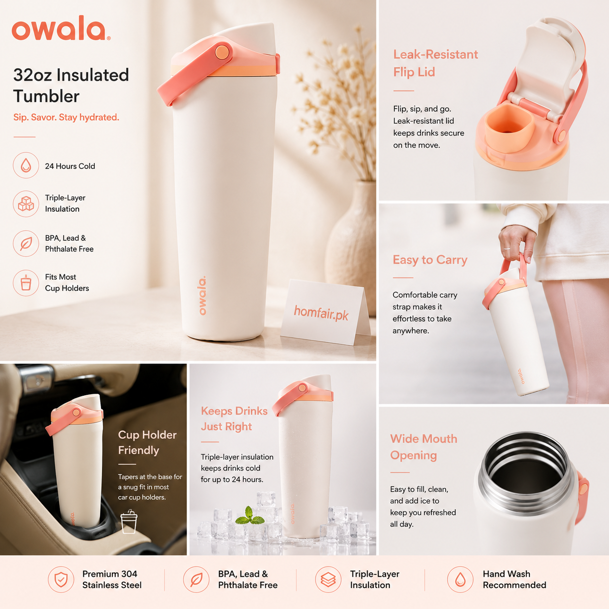 Owala Sparkling Sherbet Tumbler – Insulated Tumbler 30oz