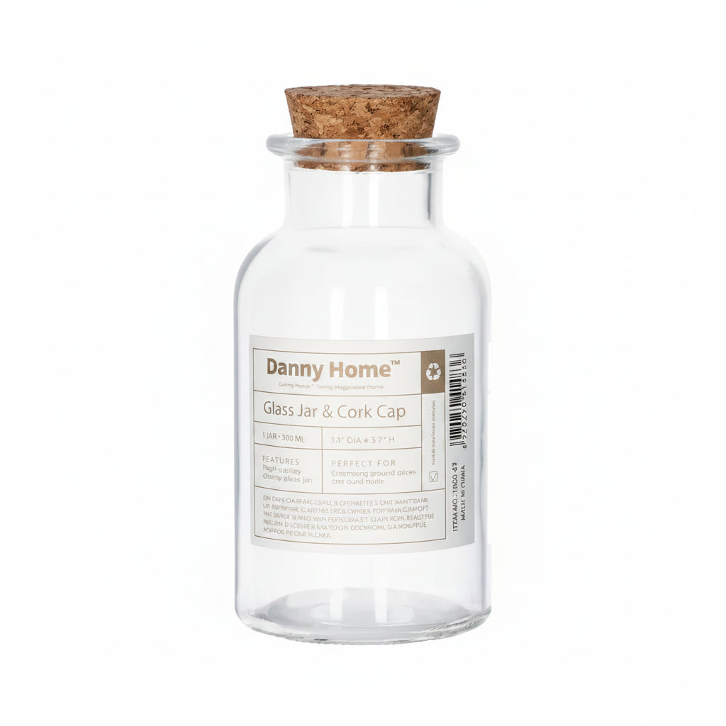 Danny Home Premium Glass Oil Bottle for Elegant Everyday Dining & Kitchen Use
