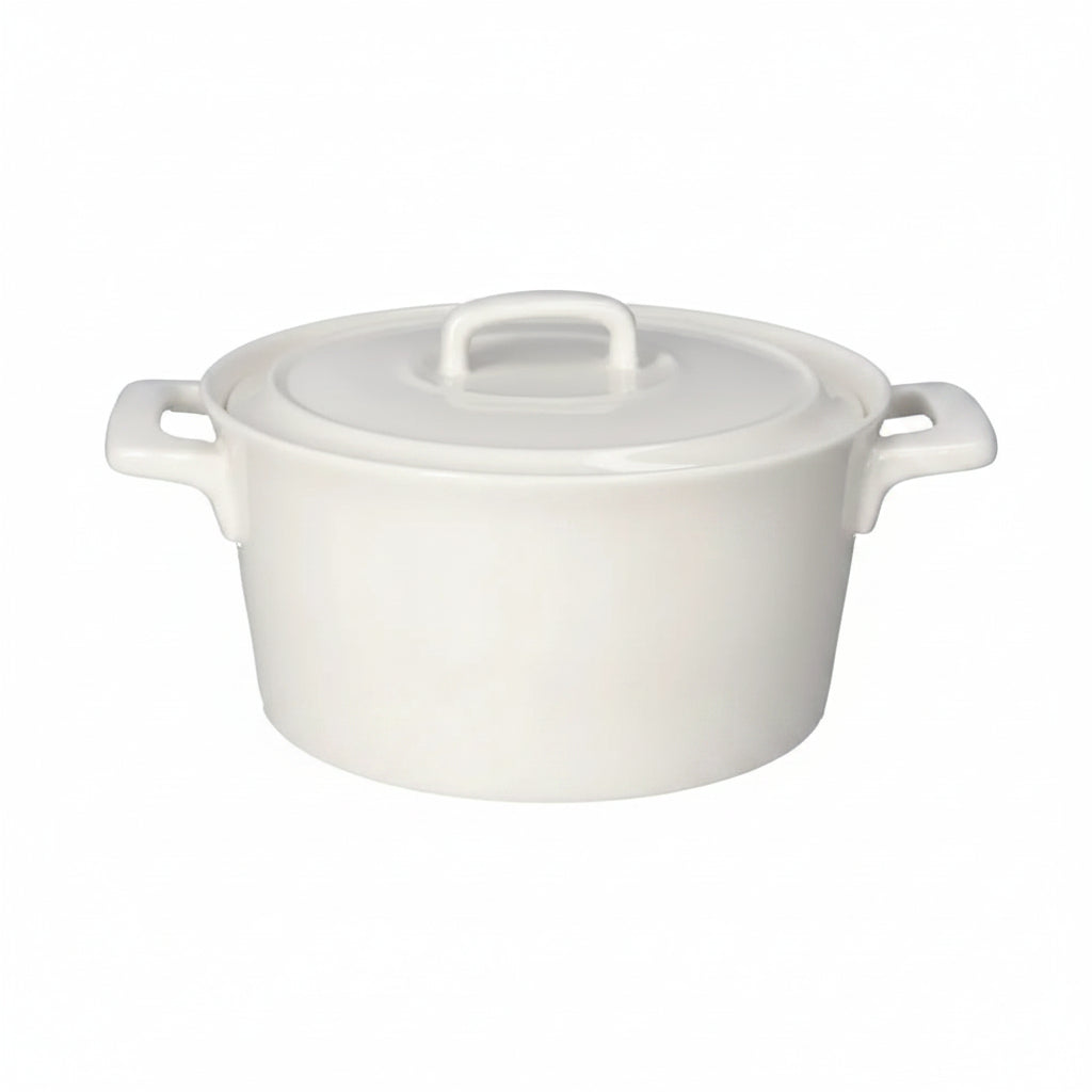 Danny Home Elegant 1.2L Porcelain Casserole Dish for Stylish Baking, Cooking & Table Presentation