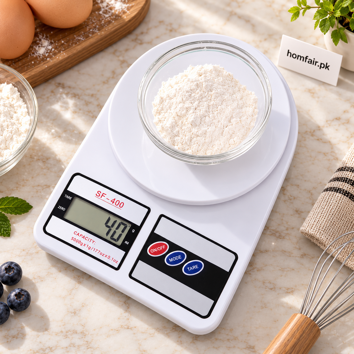 Digital Kitchen Scale for Accurate Baking, Cooking and Portion Measuring