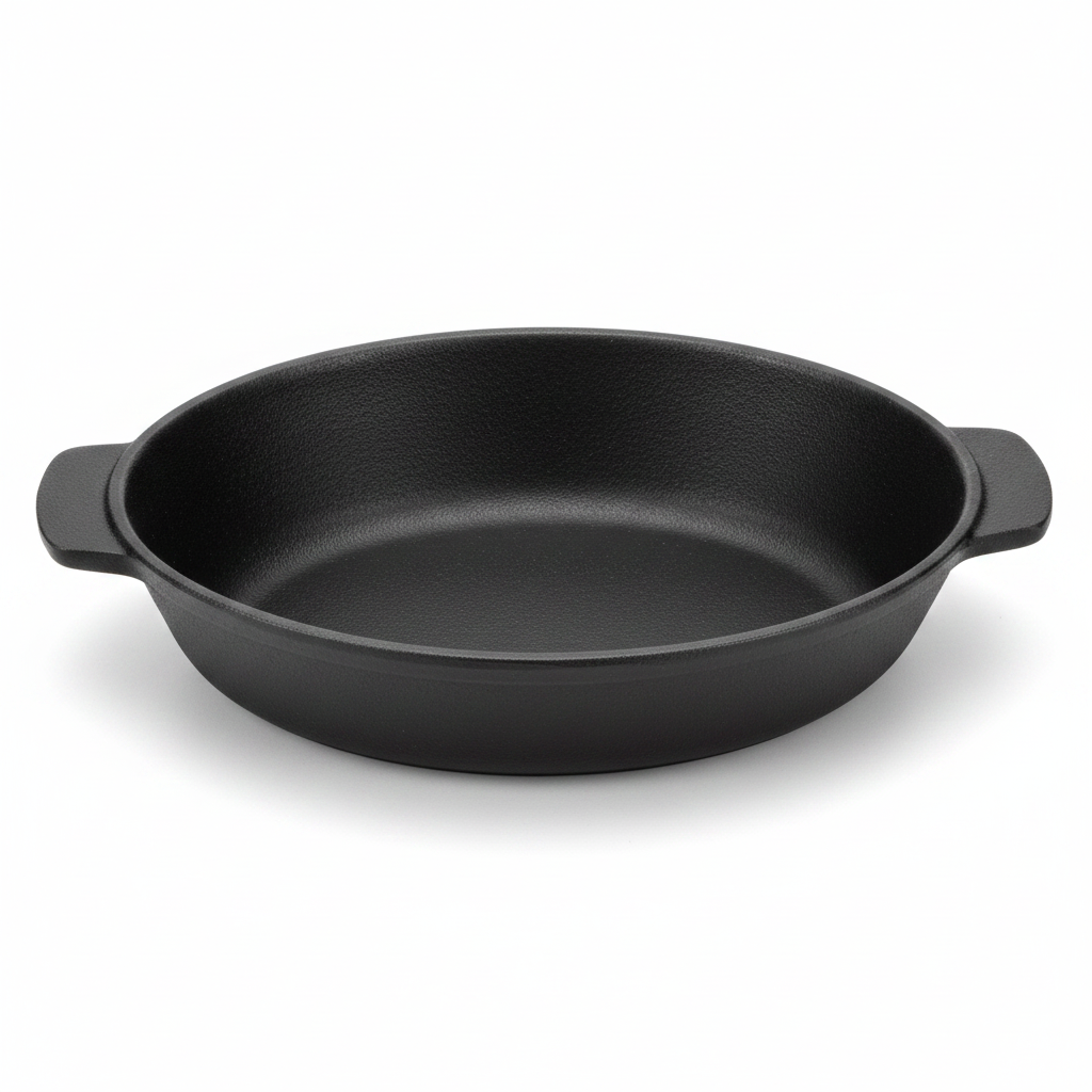 Danny Home Modern 7-Inch Matte Black Serving & Bakeware Dish with Convenient Side Handles