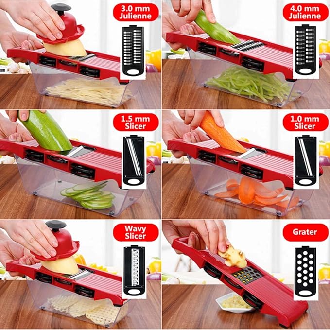 6 in 1 Multi-function Vegetable Mandoline Slicer