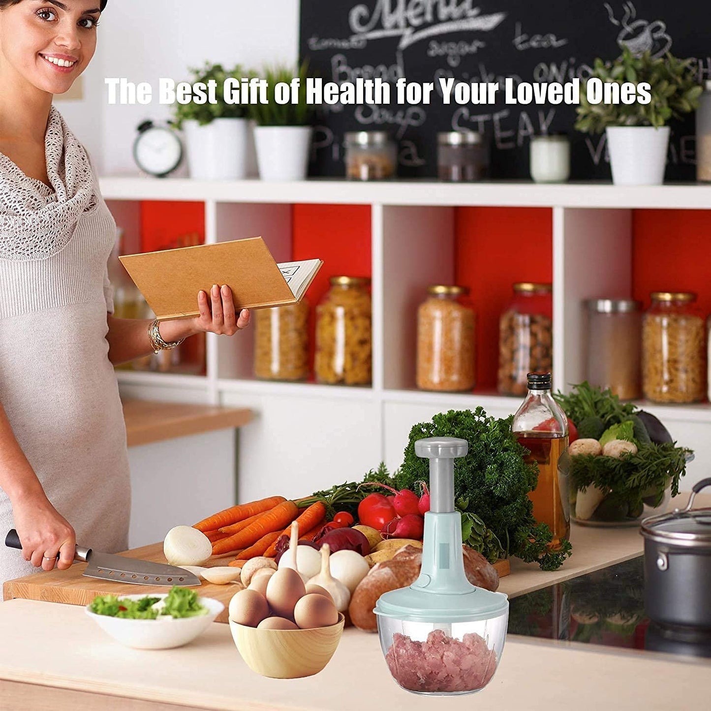 Multifunction Vegetable Push Chopper