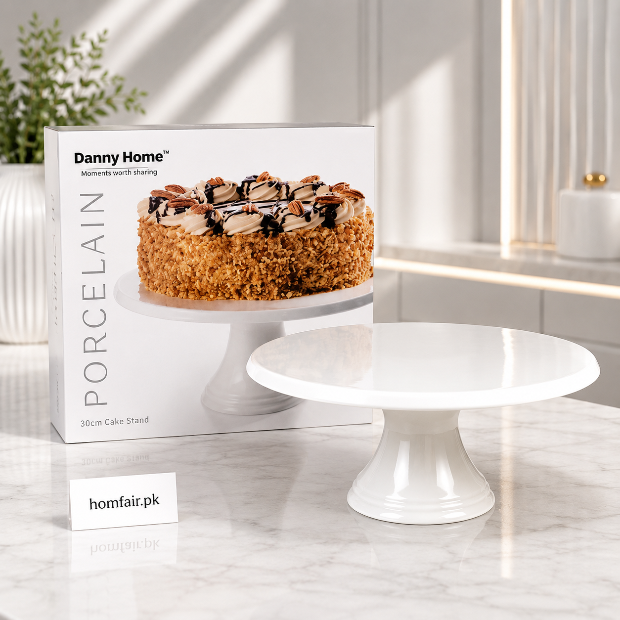 Danny Home 30cm Porcelain Cake Stand