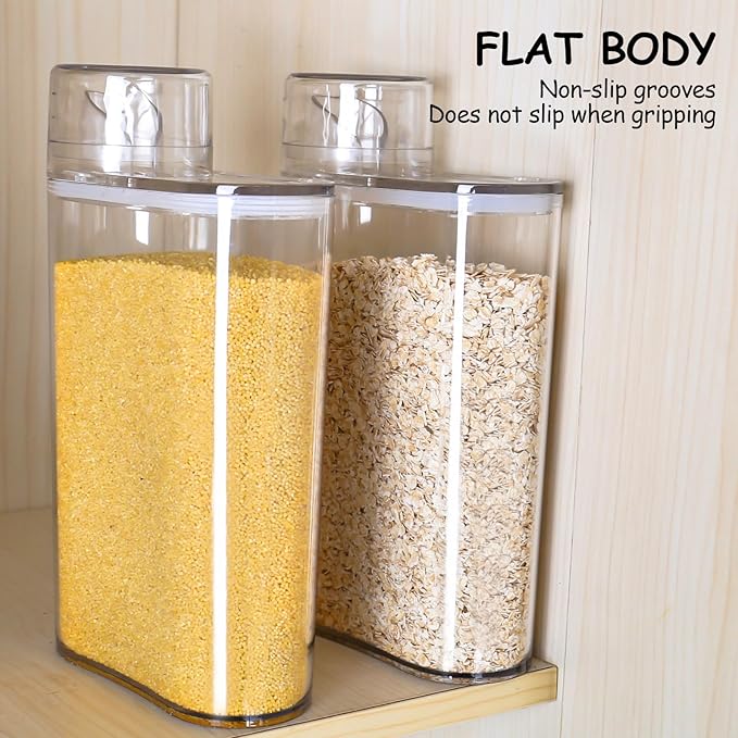 Transparent Air Tight Laundry Detergent Storage Detergent Dispenser with Measuring Cup