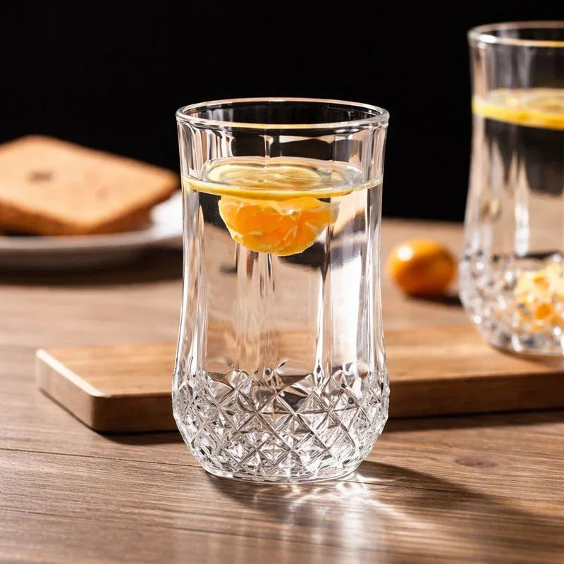 Premium Crystal Base Glass Set of 6 Pieces for Everyday Dining