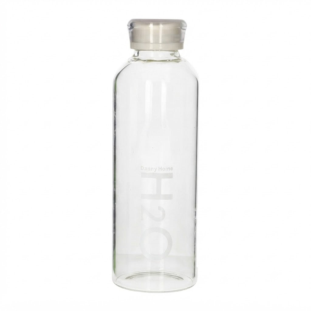 Danny Home Premium Glass Drinks Bottle – 750ml Elegant Reusable Beverage Bottle for Dining & Travel