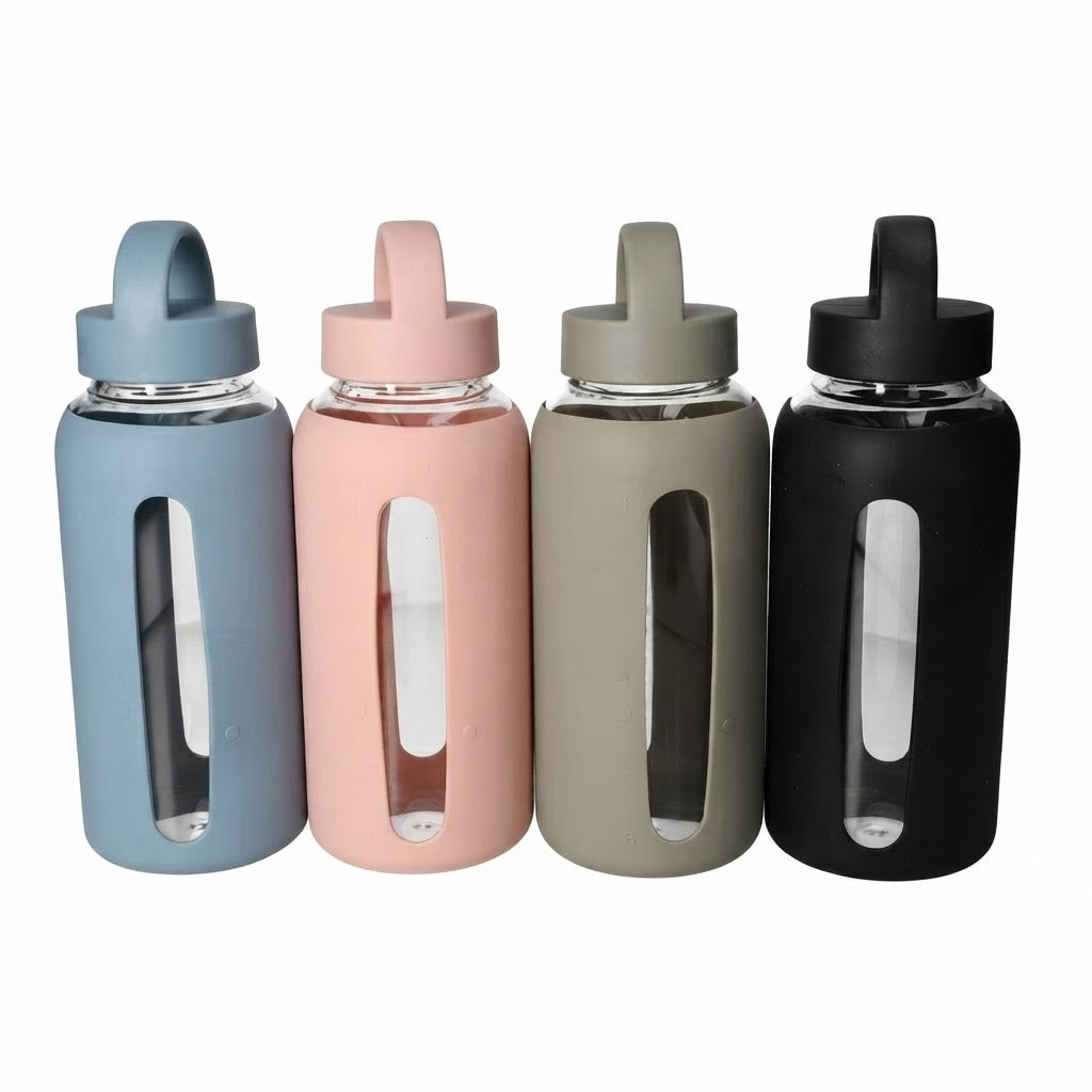 Danny Home Premium 800ml Glass Drinks Bottle – Elegant Reusable Water & Beverage Bottle for Modern Living