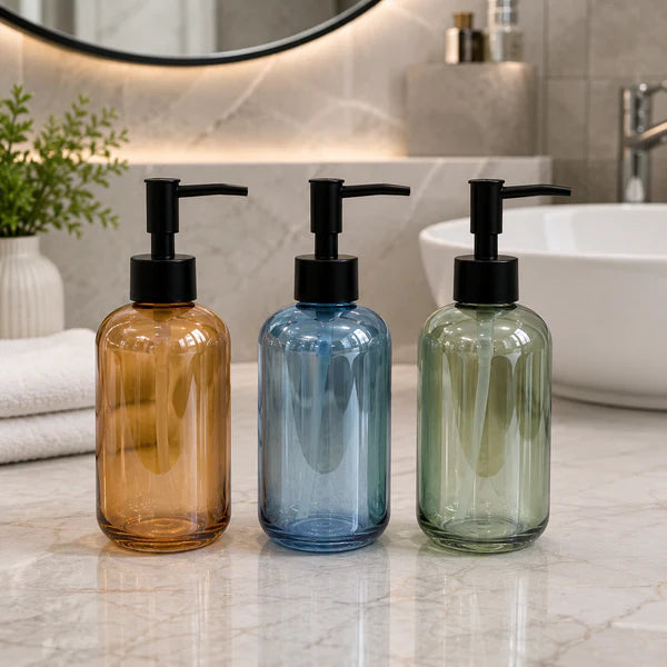 Danny Home Glass Bottle Soap Dispenser