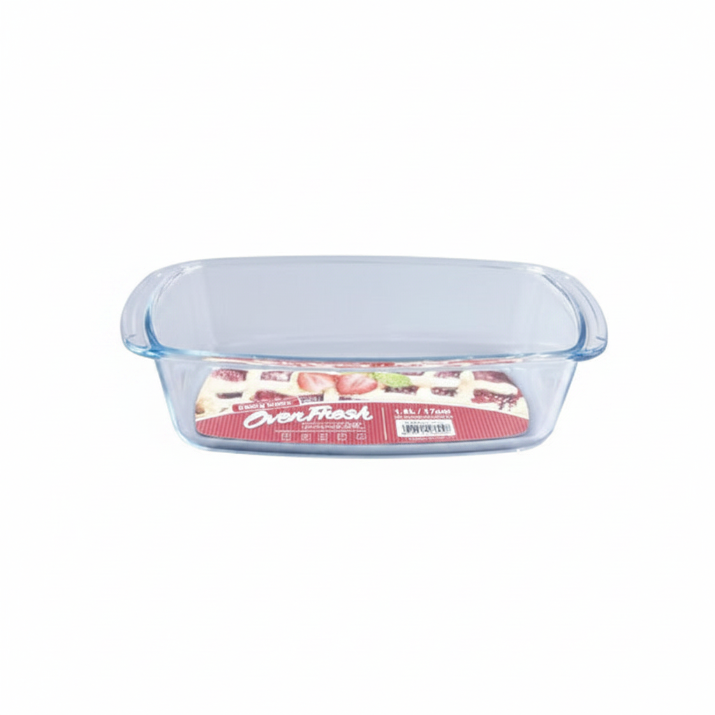 Danny Home Elegant 1.8L Glass Baking Pan – Premium Oven Bakeware for Everyday Baking & Serving