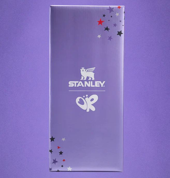 Stanley X OPI Olivia Purple Star Tumbler 40oz Limited Eidition Quencher H2.0 With Straw
