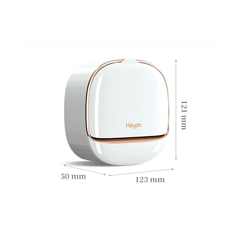 Luxury Bathroom Wall Mounted Soap Box with Lid Waterproof ABS Holder
