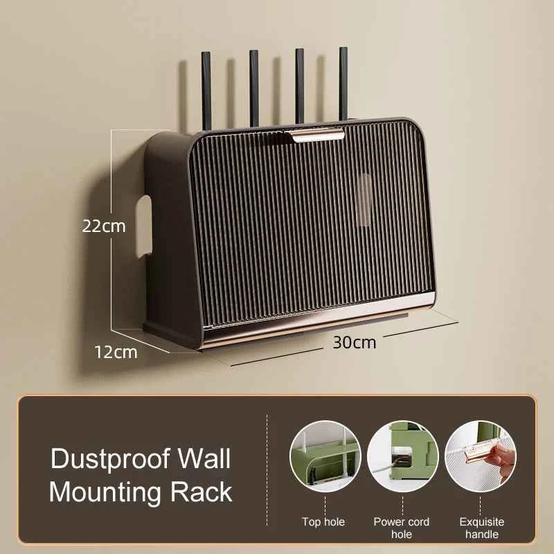 Luxury Wall-mounted WiFi Router Shelf for Space-Saving Convenience