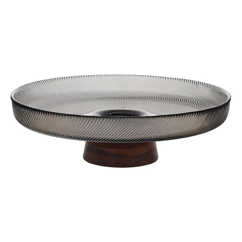 Danny Home Luxury 10-Inch Glass Fruit Plate – Premium 12-Piece Serving Collection for Dining & Entertaining