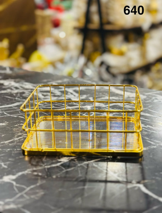 Luxury Wire Storage Basket | Multipurpose Kitchen & Home Organizer