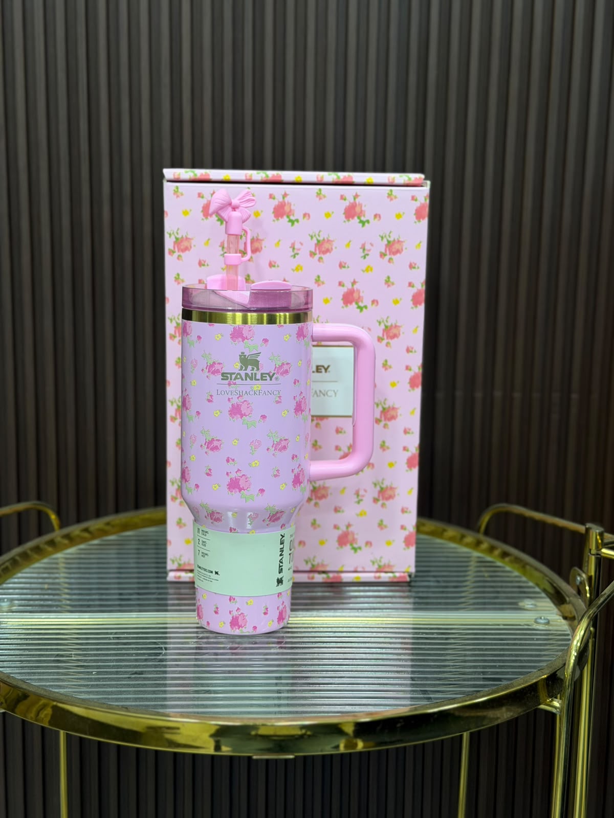 Stanley X LoveShackFancy Floral 40oz Insulated Quencher Tumbler – Gift Box