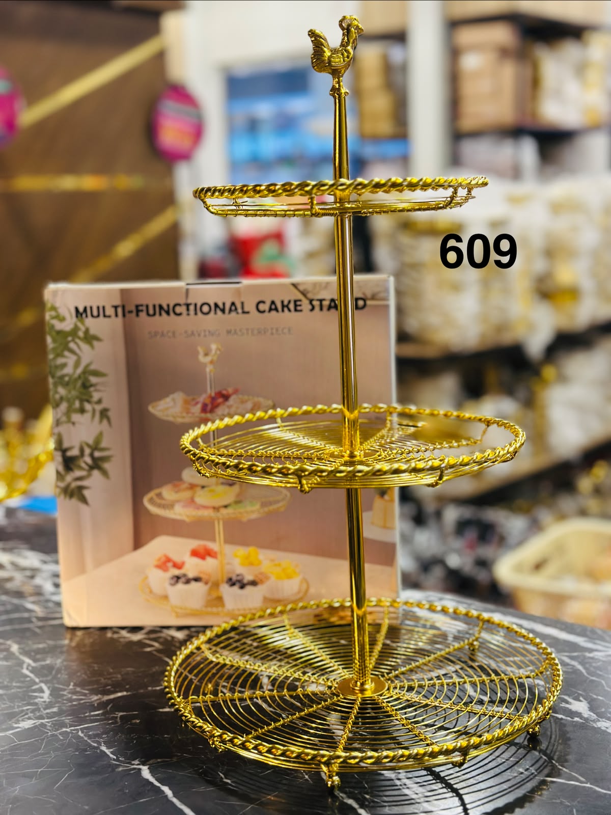 Luxury Royal Golden 3-Tier Multifunctional Cake Stand