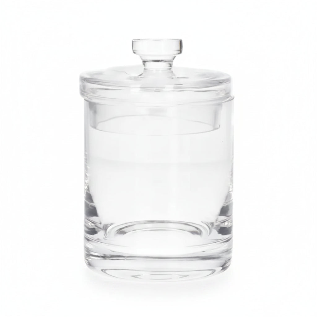 Danny Home Premium Glass Storage Jar 9x9x14cm for Elegant Everyday Dining & Entertaining