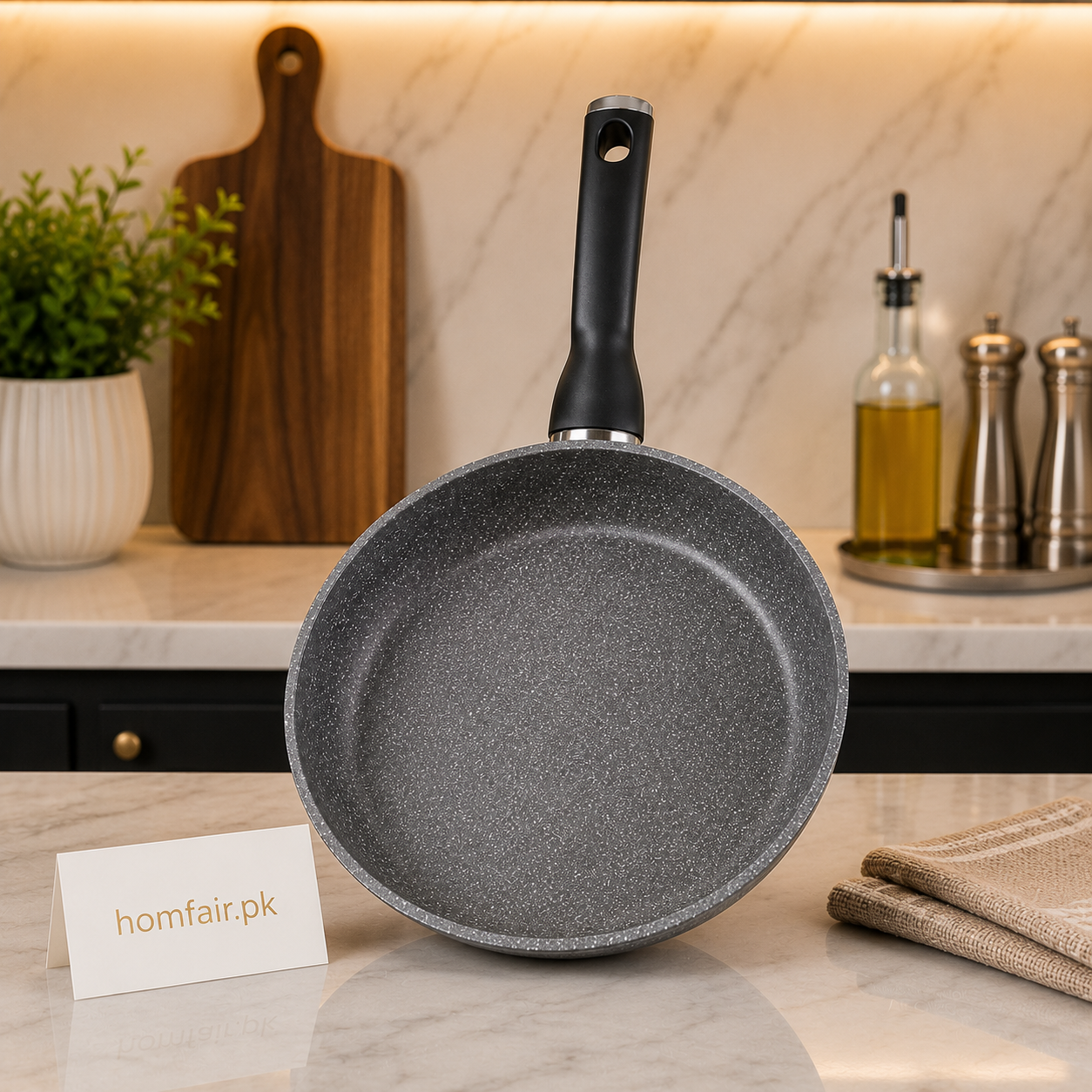 Korkmaz Palma Fry Pan Premium Granite Non-Stick Frying Pan