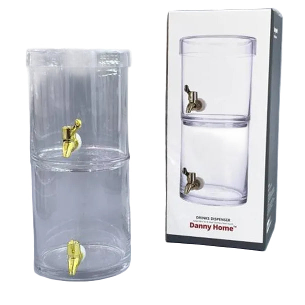 Danny Home Premium Juicer Glass Jar – 17.5 × 39.2cm Elegant Large Beverage Serving & Storage Jar