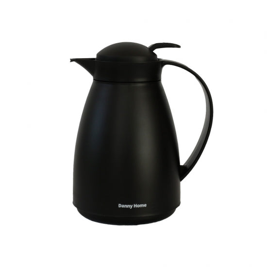 Danny Home Premium 0.5L Black Compact Thermal Vacuum Jug for Elegant Hot & Cold Beverage Serving