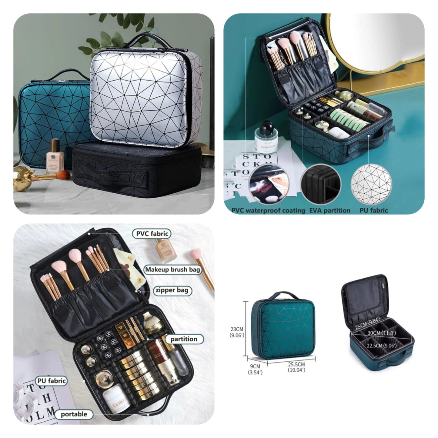 Portable Makeup Organizer Travel Case Waterproof Cosmetic Storage Bag
